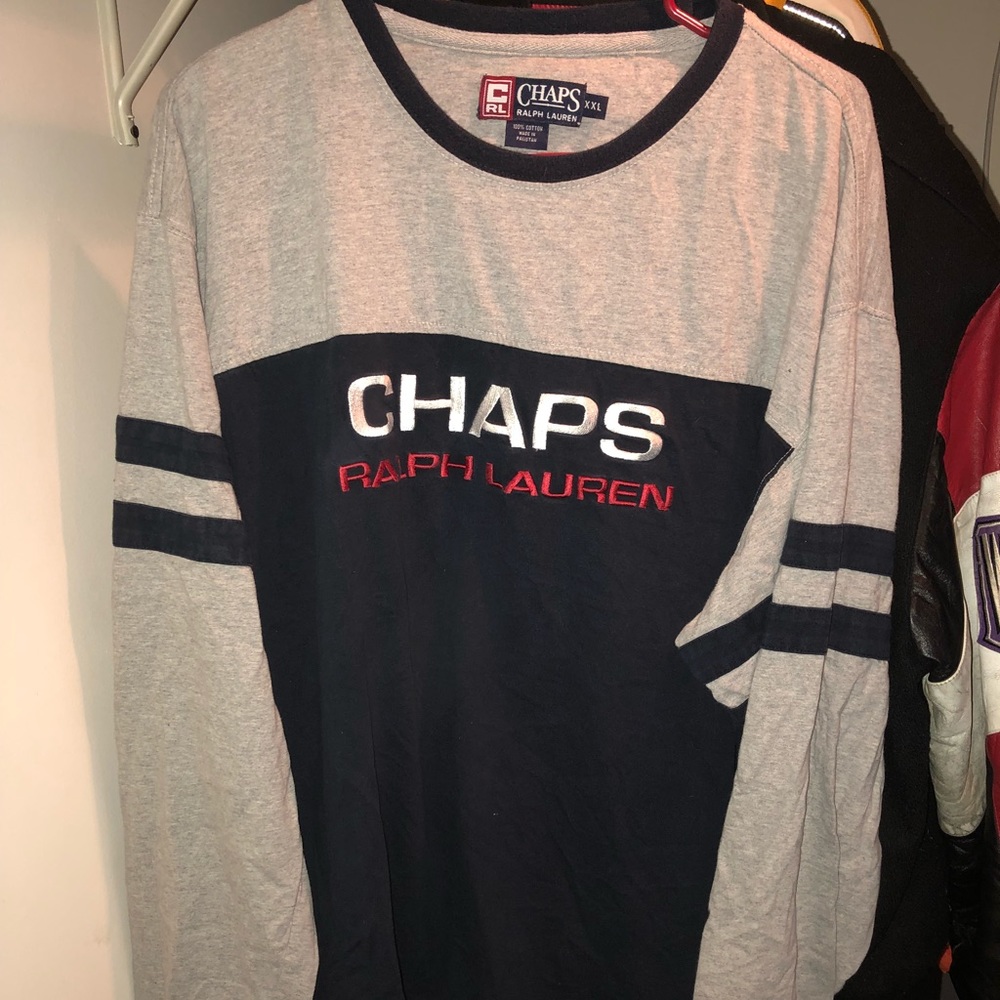 Vintage 90s chaps Ralph Lauren shirt xxl hip hop - Picture 1 of 4
